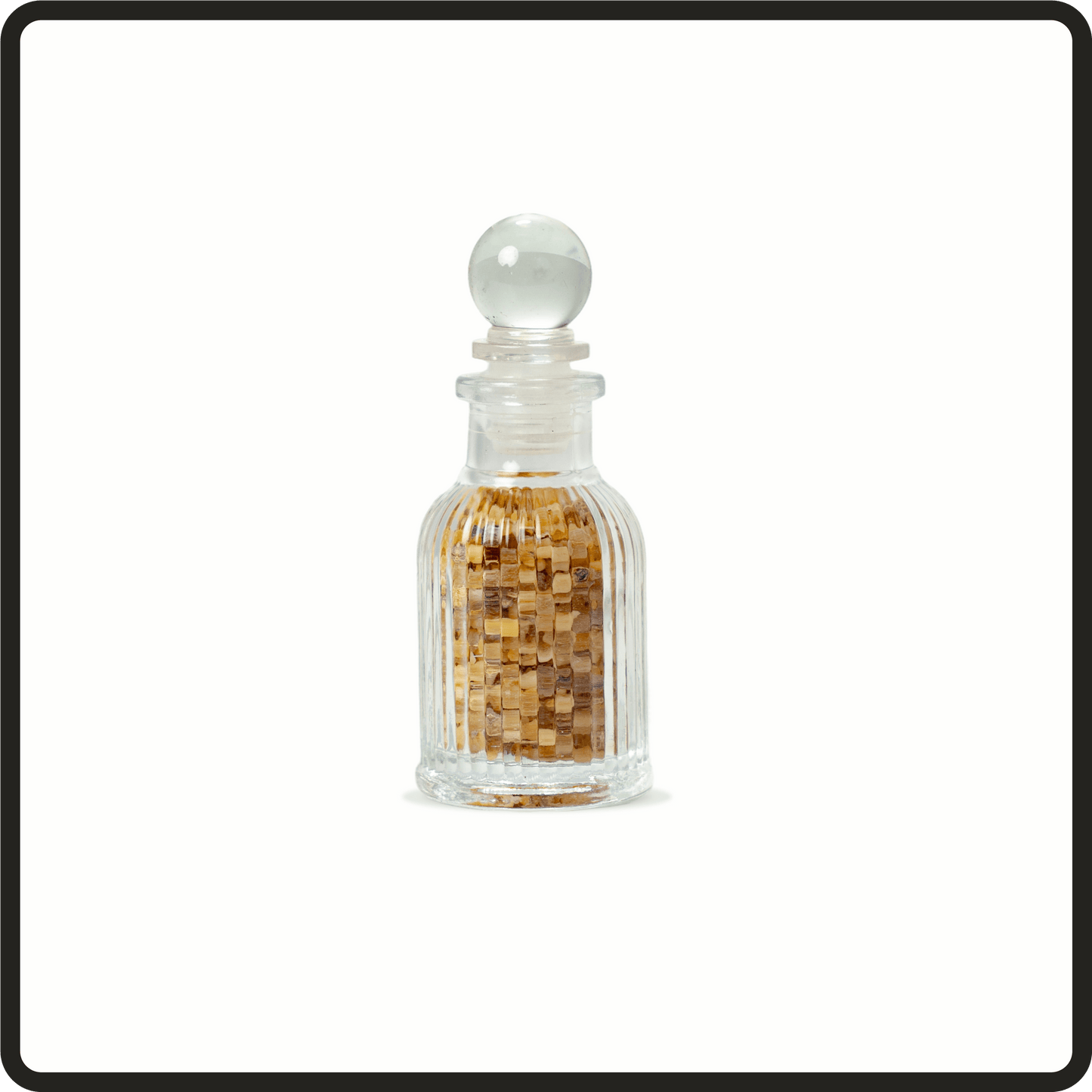 Ribbed bakhour (incense) bottle