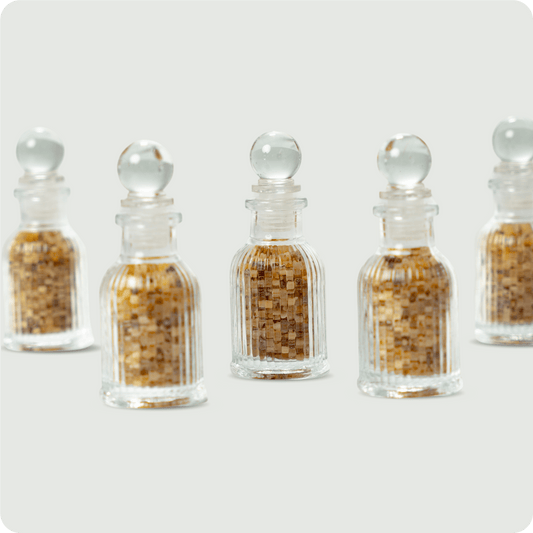 Ribbed bakhour (incense) bottle