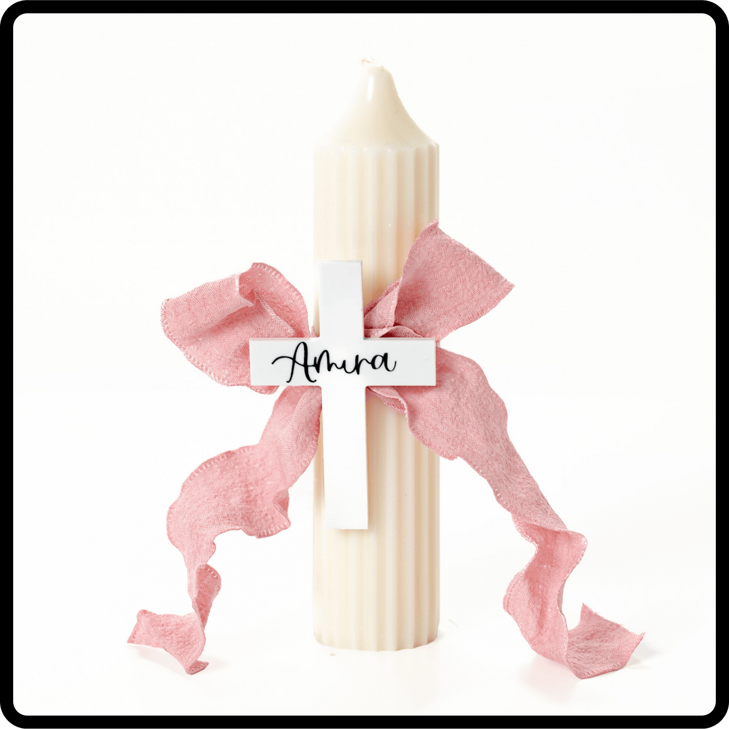 Short pillar candle